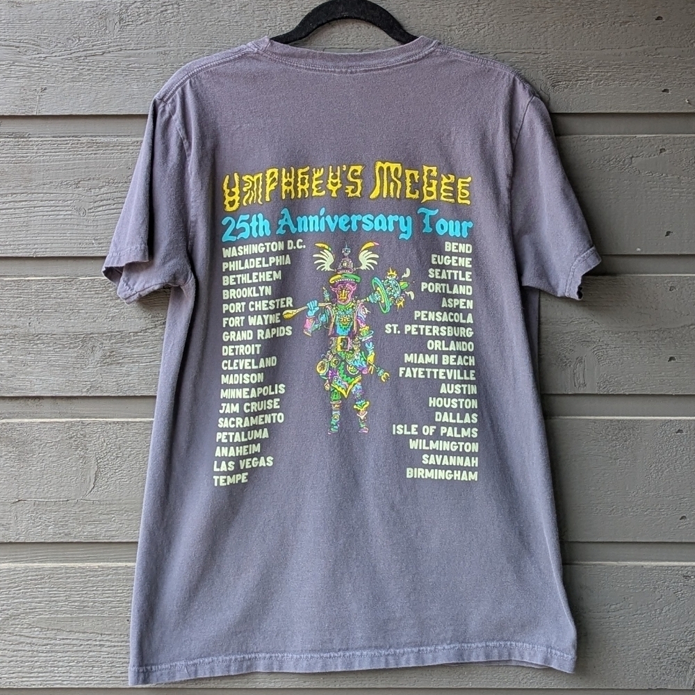 Umphrey's McGee 25th Anniversary Tour T-Shirt Gray Size Medium Unisex